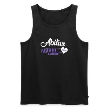 Abitur 2026 Loading Herz - Männer Premium Bio Tank Top - Schwarz - Vorne - Michal (187cm)