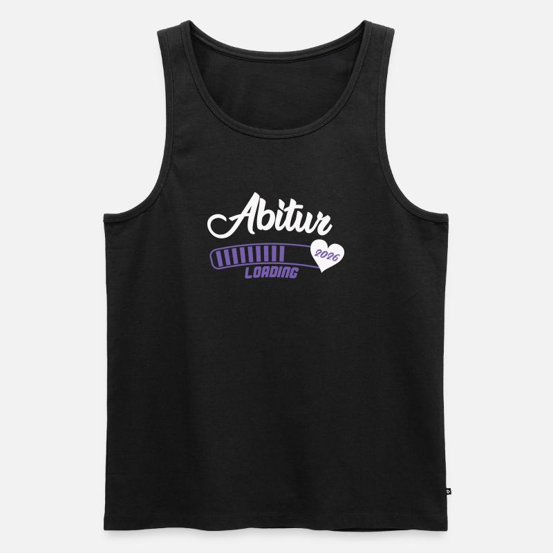 Abitur 2026 Loading Herz - Männer Premium Bio Tank Top - Schwarz