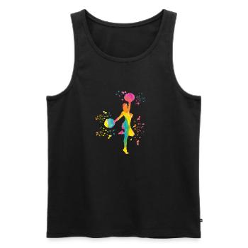 Cheerleader Cheer Mom Cheerleading - Männer Premium Bio Tank Top - Schwarz - Vorne - Michal (187cm)