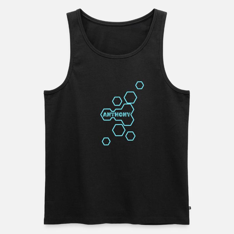 Anthony als Style - Männer Premium Bio Tank Top - Schwarz