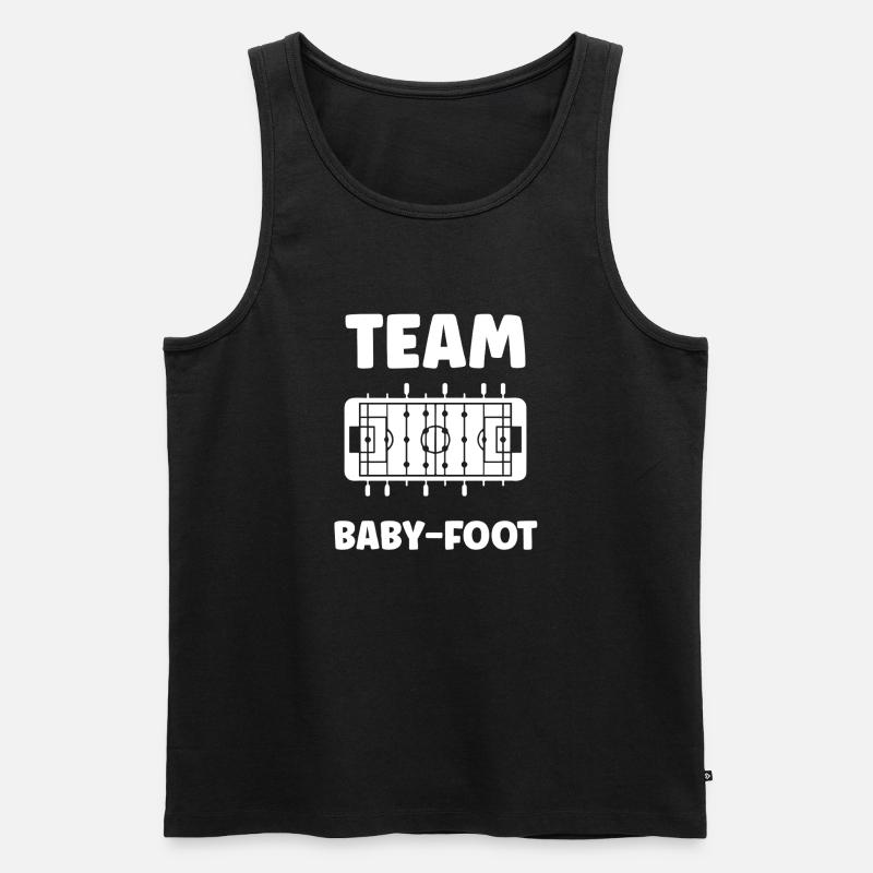 Tischfußball: - Männer Premium Bio Tank Top - Schwarz