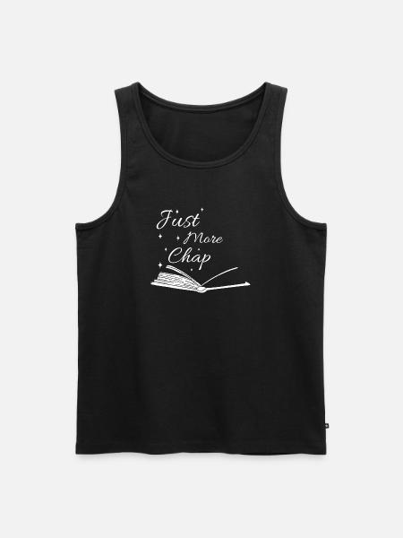 Einfach noch ein Buchbuch-T-Shirt - Männer Premium Bio Tank Top - Schwarz
