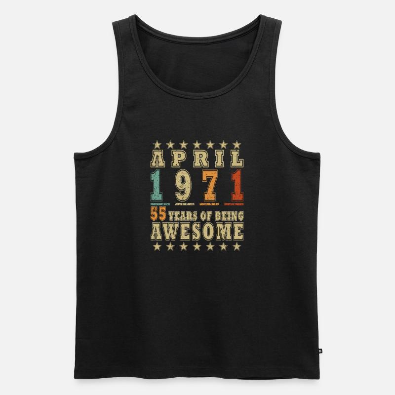 Jubilee year April 1971 - Men's Premium Organic Tank Top - black