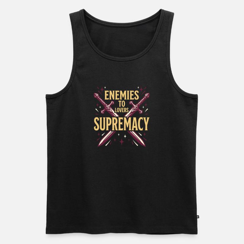 Romantasy Fantasy Romance Booktok Spicy Reader - Männer Premium Bio Tank Top - Schwarz