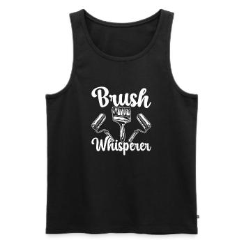 House Painter Hilarious Designs Unique Gifts - Männer Premium Bio Tank Top - Schwarz - Vorne - Michal (187cm)
