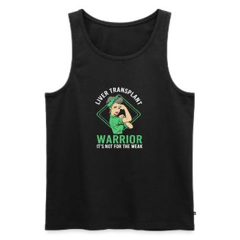 Organ Spender Leber Organspender Leberspende - Männer Premium Bio Tank Top - Schwarz - Vorne - Michal (187cm)
