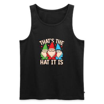 Garden Gnome Costume That ́s The Hat It Is - Men's Premium Organic Tank Top - black - Front - Michal (187cm)