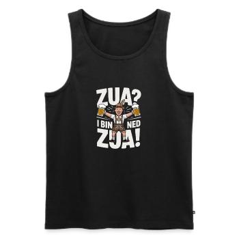 Bayerischer Bierheld Jubel - Männer Premium Bio Tank Top - Schwarz - Vorne - AI Model Male 178 light (178cm)