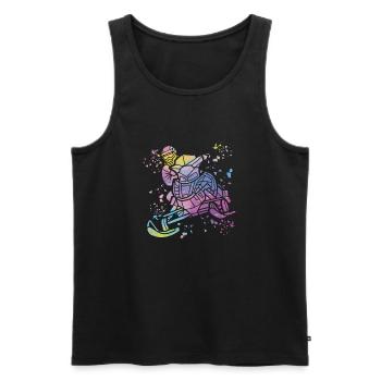 Snowmobile, Snowmobile, Snowmobile - Men's Premium Organic Tank Top - black - Front - AI Model Male 178 light (178cm)