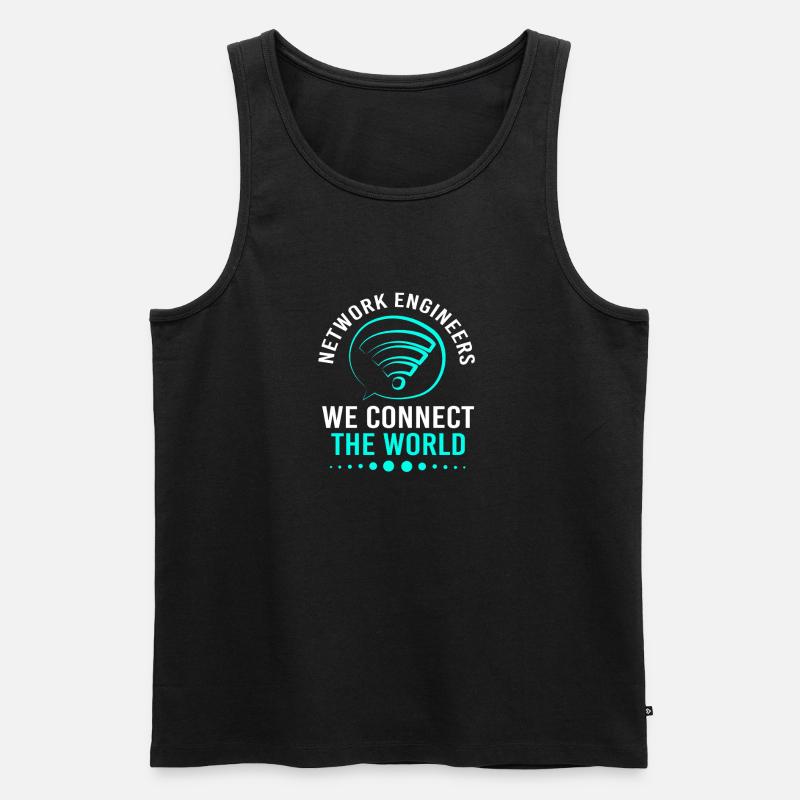 Network Engineer Programmer Computer Scientist - Men's Premium Organic Tank Top - black