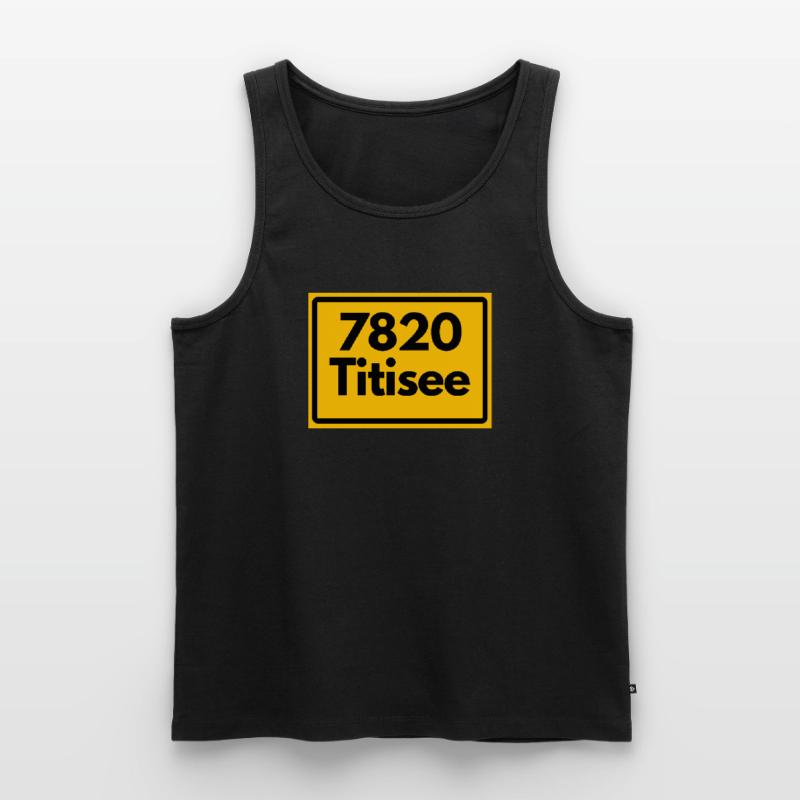 OLD POSTCODE POSTCODE RETRO 7820 TITISEE HEIMAT Men's Premium Organic Tank Top