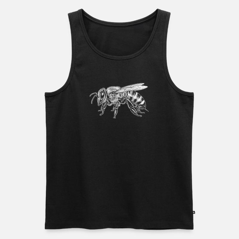 Honigbiene - Männer Premium Bio Tank Top - Schwarz