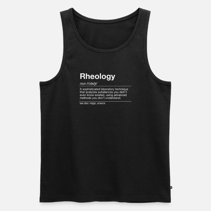 Rheology Flow Behavior Rheometry - Men's Premium Organic Tank Top - black