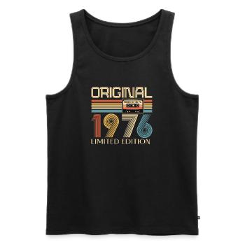 50th Birthday, 50 Years, Original 1976 - Men's Premium Organic Tank Top - black - Front - Michal (187cm)
