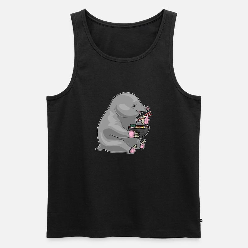 Mole Cook Ramen Cooking - Men's Premium Organic Tank Top - black