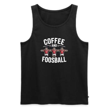 Table Soccer Evolution Funny Foosball Foosball - Men's Premium Organic Tank Top - black - Front - AI Model Male 178 light (178cm)