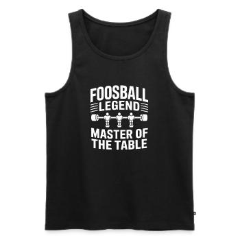 Table Soccer Evolution Funny Foosball Foosball - Men's Premium Organic Tank Top - black - Front - AI Model Male 178 light (178cm)
