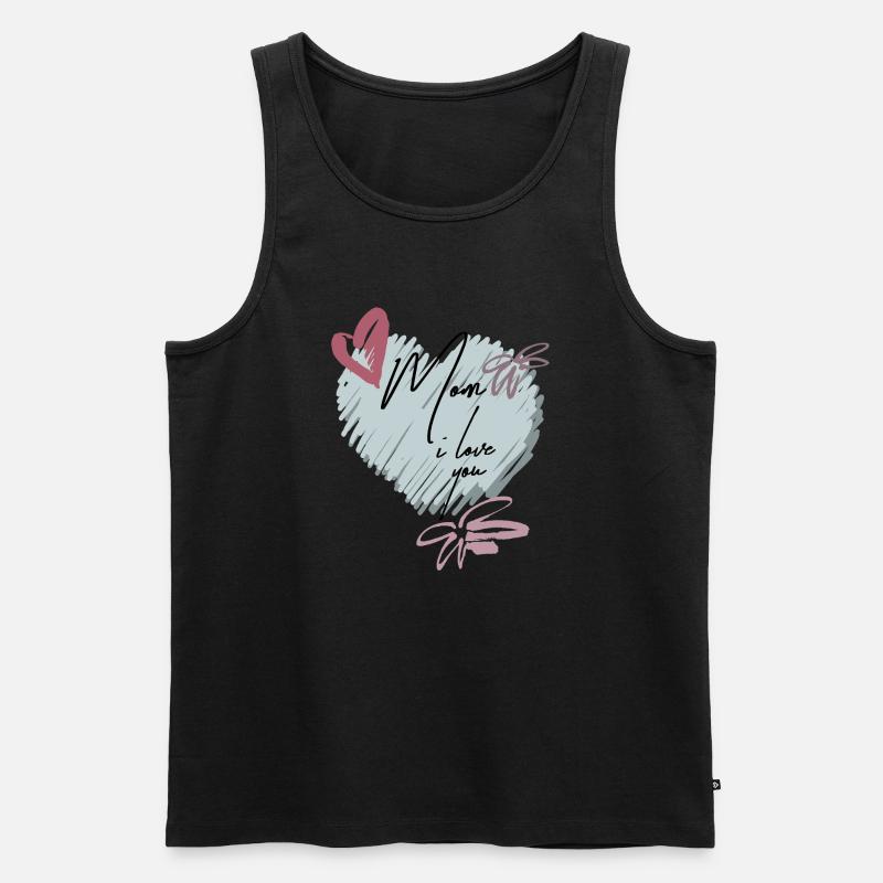  Mutterliebe - Männer Premium Bio Tank Top - Schwarz