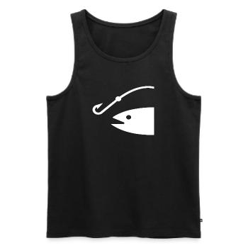 Angeln - Männer Premium Bio Tank Top - Schwarz - Vorne - Michal (187cm)