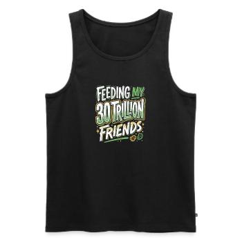 Nutrition Health Expert - Men's Premium Organic Tank Top - black - Front - AI Model Male 178 light (178cm)