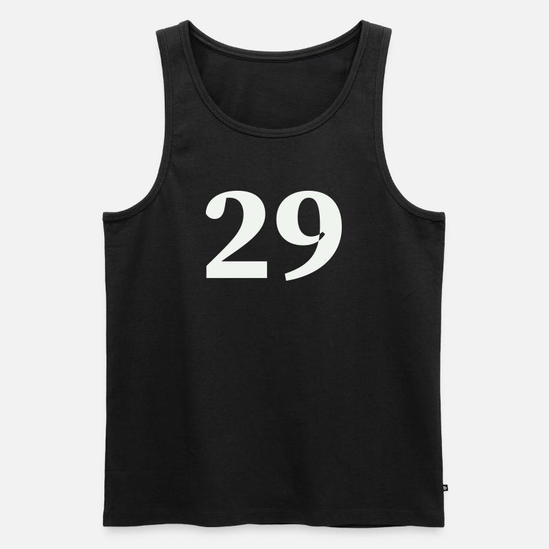 29 - Männer Premium Bio Tank Top - Schwarz
