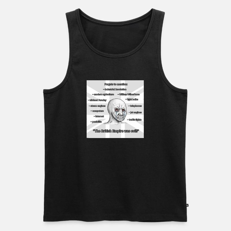 PROBRITAIN3 - Männer Premium Bio Tank Top - Schwarz