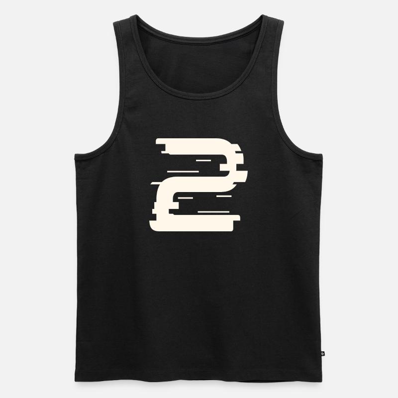 2 - Männer Premium Bio Tank Top - Schwarz