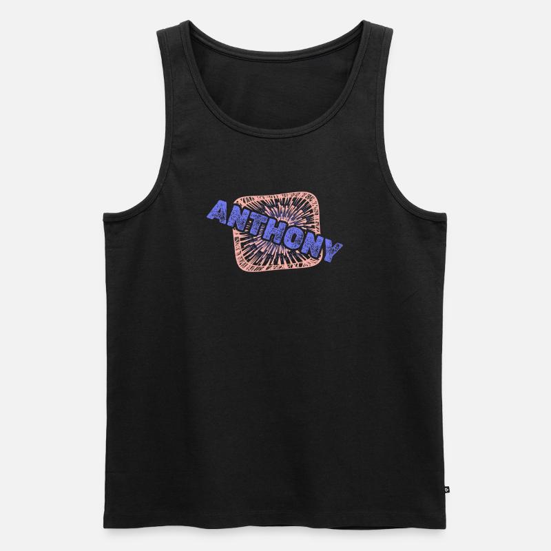 Anthony - Männer Premium Bio Tank Top - Schwarz