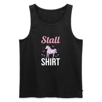 Équitation Amateurs de chevaux Écuries à cheval Chevaux - Débardeur bio Premium Homme - noir - Devant - Michal (187cm)