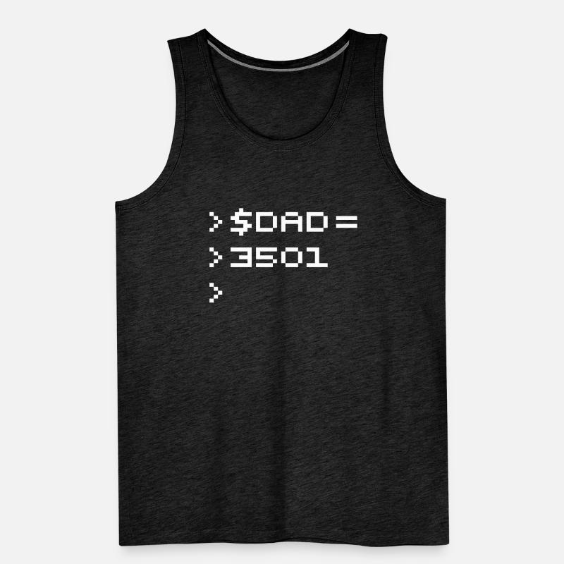 DAD Terminal de Pixels Nerd Code 8-Bits Rétro Débardeur bio Premium Homme