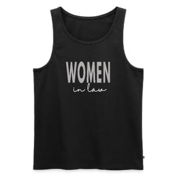 Women In Law Lawyer School Student Attorney - Men's Premium Organic Tank Top - black - Front - Michal (187cm)