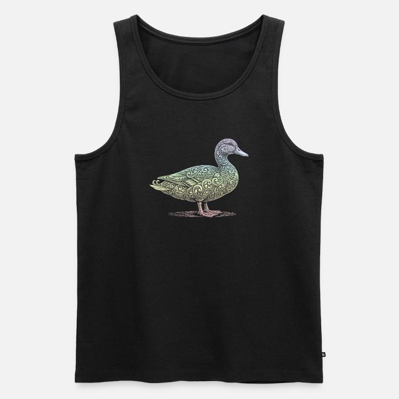 Ente - Männer Premium Bio Tank Top - Schwarz