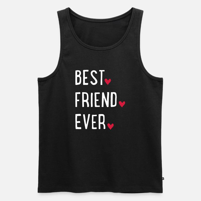 Bester Freund - Männer Premium Bio Tank Top - Schwarz