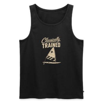Classically Trained Sailor Tee - Männer Premium Bio Tank Top - Schwarz - Vorne - AI Model Male 178 light (178cm)