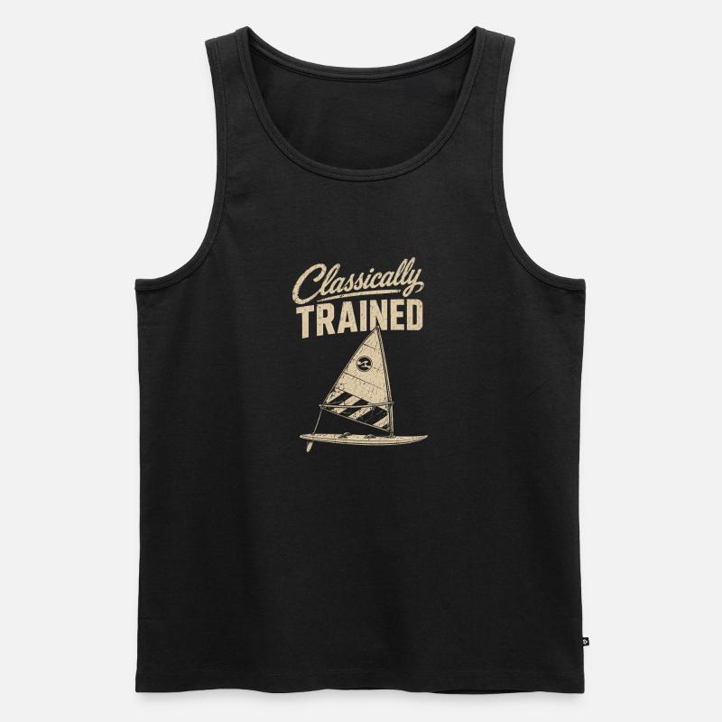Classically Trained Sailor Tee - Männer Premium Bio Tank Top - Schwarz