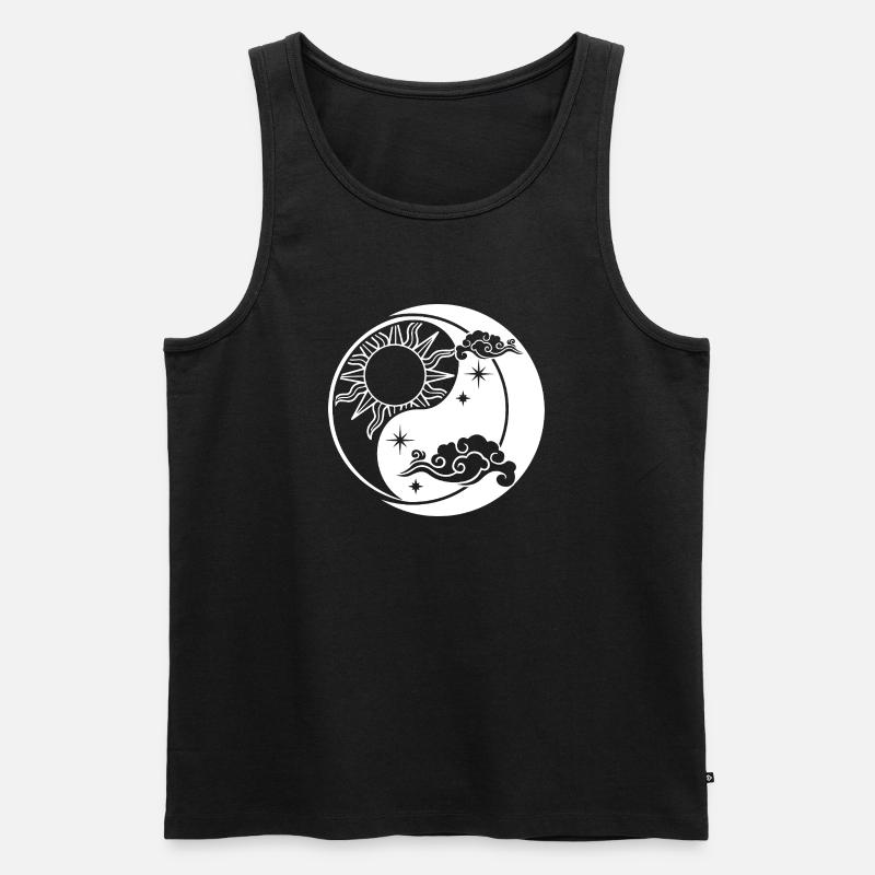 Yin yang - Männer Premium Bio Tank Top - Schwarz
