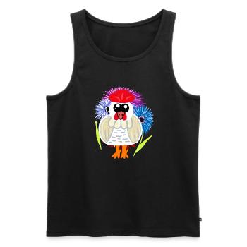 Birthday Mother's Day Chicken Hen Chickens - Men's Premium Organic Tank Top - black - Front - Michal (187cm)