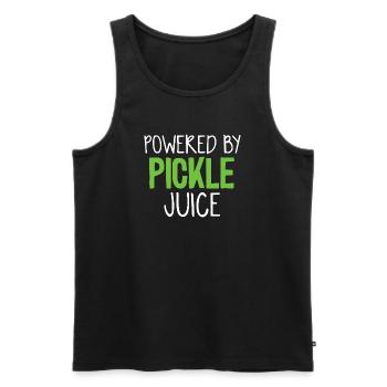 Powered by Pickle Juice - Men's Premium Organic Tank Top - black - Front - Michal (187cm)