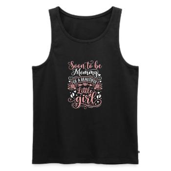 Bald Mama: Kleine Prinzessin - Männer Premium Bio Tank Top - Schwarz - Vorne - Michal (187cm)