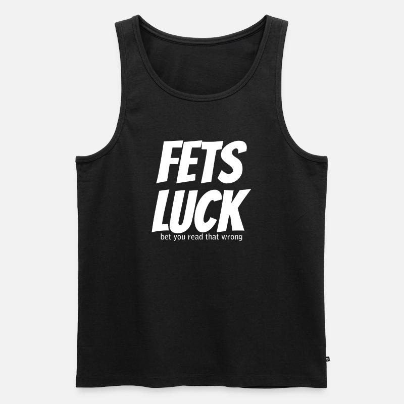 Fets Luck Meme - Männer Premium Bio Tank Top - Schwarz