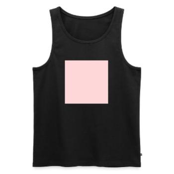 Modèle de texture de fond rose Personnaliser - Débardeur bio Premium Homme - noir - Devant - AI Model Male 178 light (178cm)