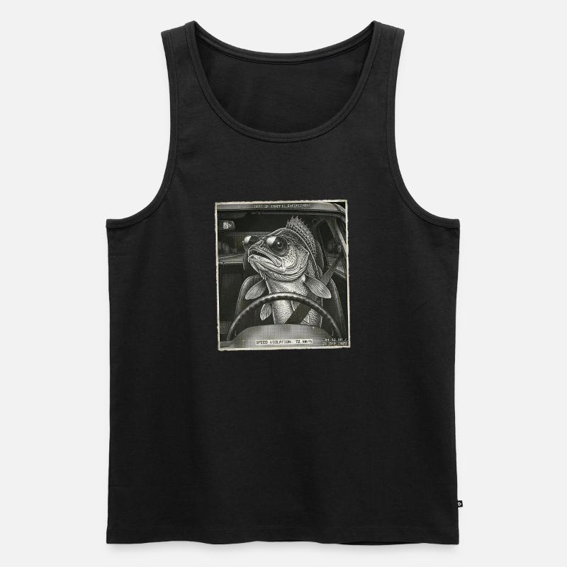 Zander Flashed - Débardeur bio Premium Homme - noir