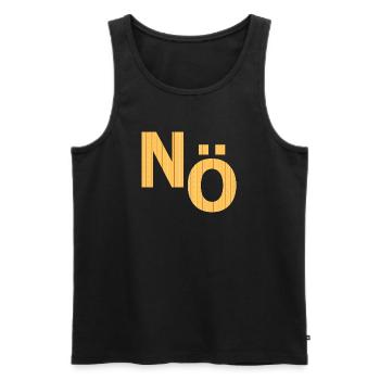 Lower Austria No, against - Men's Premium Organic Tank Top - black - Front - AI Model Male 178 light (178cm)