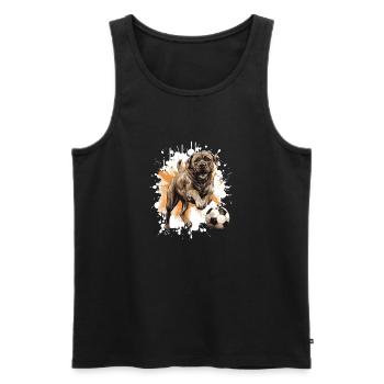 Équipe de football Mastiff Dog - Débardeur bio Premium Homme - noir - Devant - Michal (187cm)
