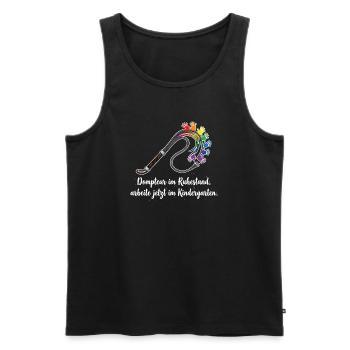 Erzieher Dompteur Kindergarten Beruf - Männer Premium Bio Tank Top - Schwarz - Vorne - Michal (187cm)