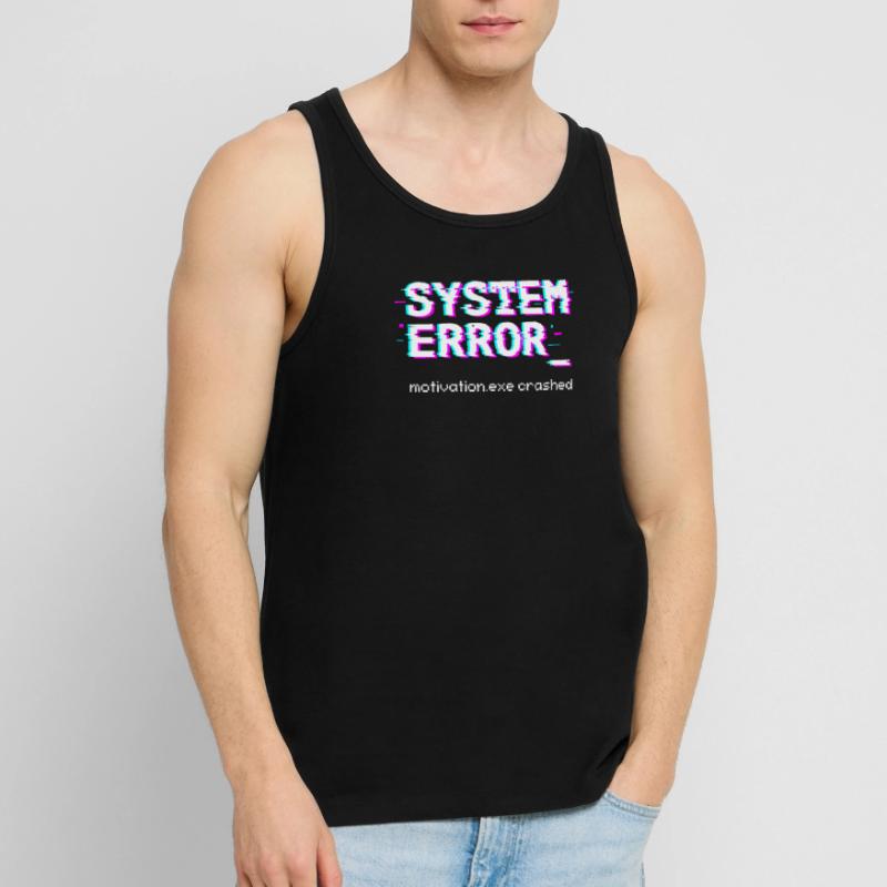 System error Motivation.exe crashed Men's Premium Organic Tank Top