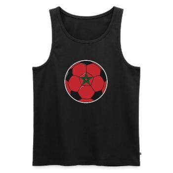Football team Morocco - Men's Premium Organic Tank Top - black - Front - AI Model Male 178 light (178cm)