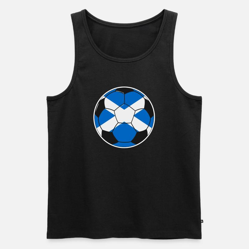 Fußballmannschaft Schottland - Männer Premium Bio Tank Top - Schwarz