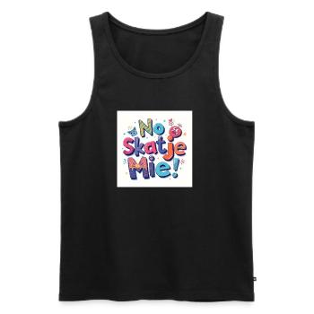 No Skate Me! - Men's Premium Organic Tank Top - black - Front - Michal (187cm)