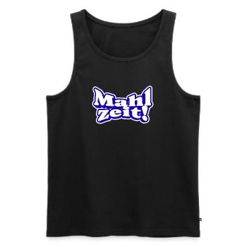 Endlich Mahlzeit! Guten Appetit - Männer Premium Bio Tank Top - Schwarz - Vorne - Michal (187cm)